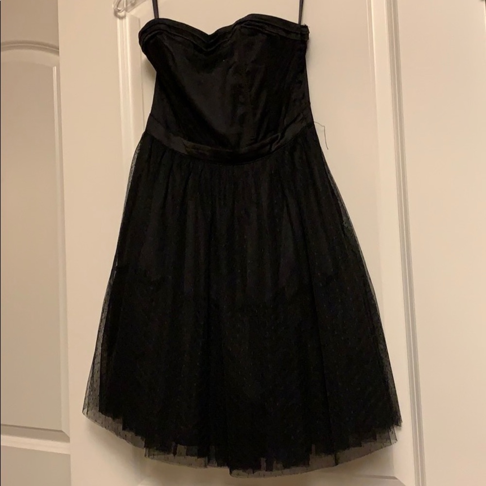Divided Little Black Dress Lace Mesh & Sat… - Picture 3 of 8